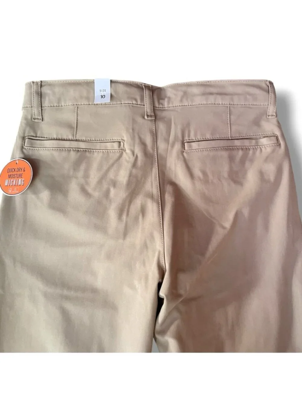 The Childrens Place Boys Performance Chino Pant Sz 10 Tan Quick Dry School